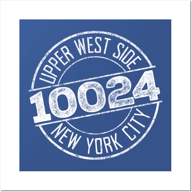 Upper West Side 10024 (White print) Wall Art by UselessRob